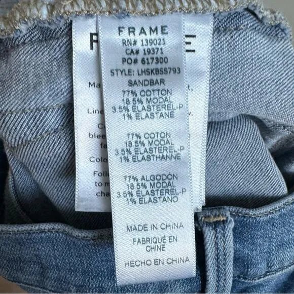 FRAME Denim Le High Skinny Braided Seam Jeans