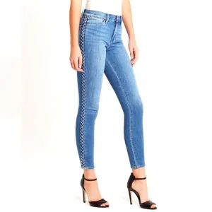 FRAME Denim Le High Skinny Braided Seam Jeans