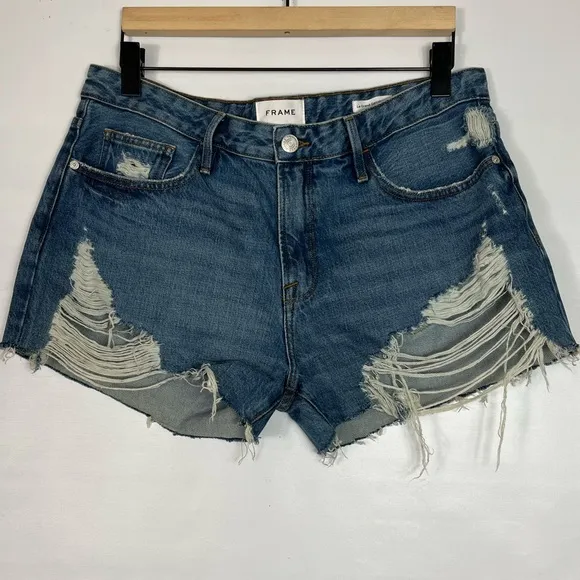 Frame Distress Shorts