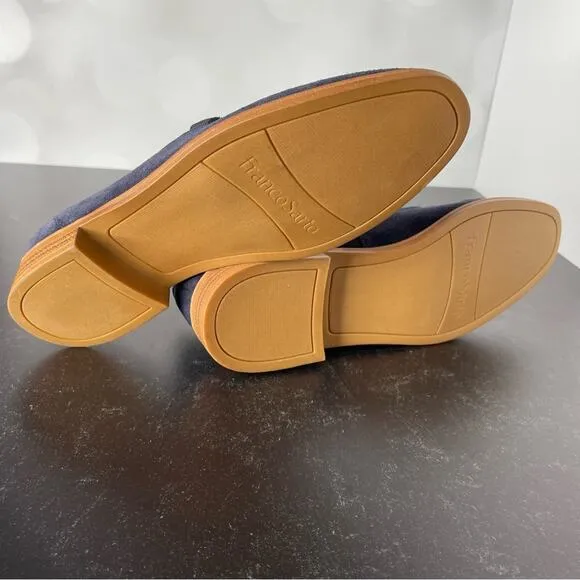 FRANCO SARTO Women’s Jeena Slip-ons Blue Suede Sz 6