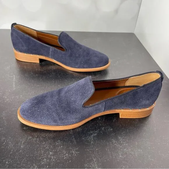 FRANCO SARTO Women’s Jeena Slip-ons Blue Suede Sz 6