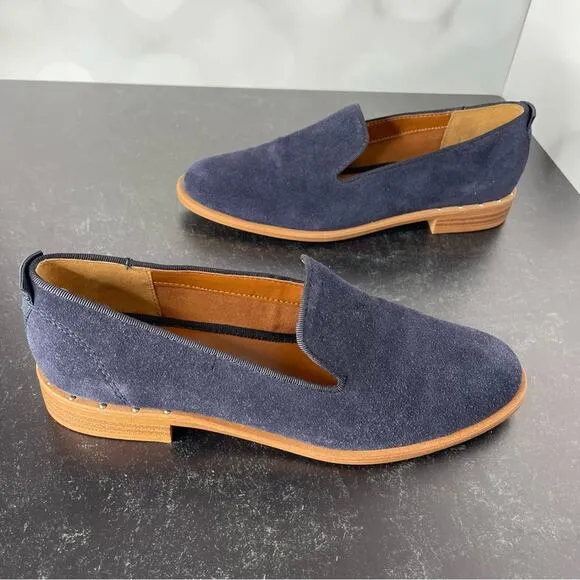 FRANCO SARTO Women’s Jeena Slip-ons Blue Suede Sz 6