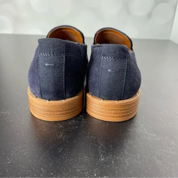 FRANCO SARTO Women’s Jeena Slip-ons Blue Suede Sz 6