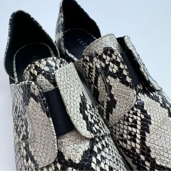 Freda Salvador Leather D'Orsay Laceless Oxford‎ Shoes Croc Embossed Women’s 6