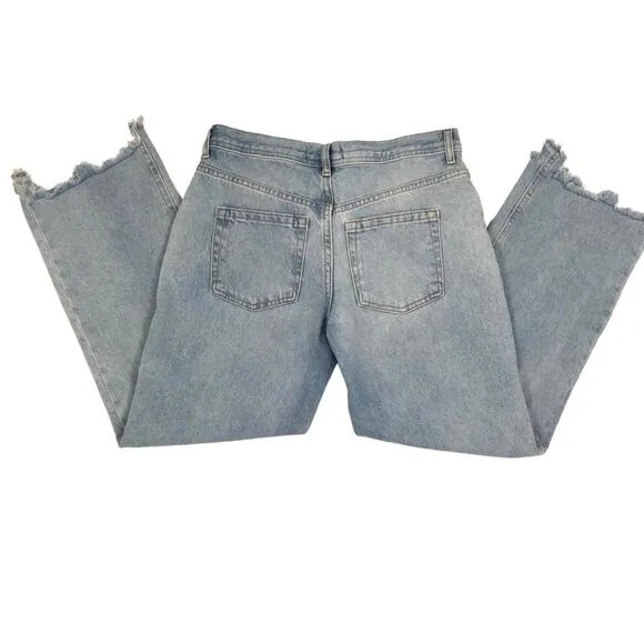 FREE PEOPLE Boot Cut Jean Sz 25 Maggie Mid-Rise Straight Cowgirl Y2K Preppy Boho