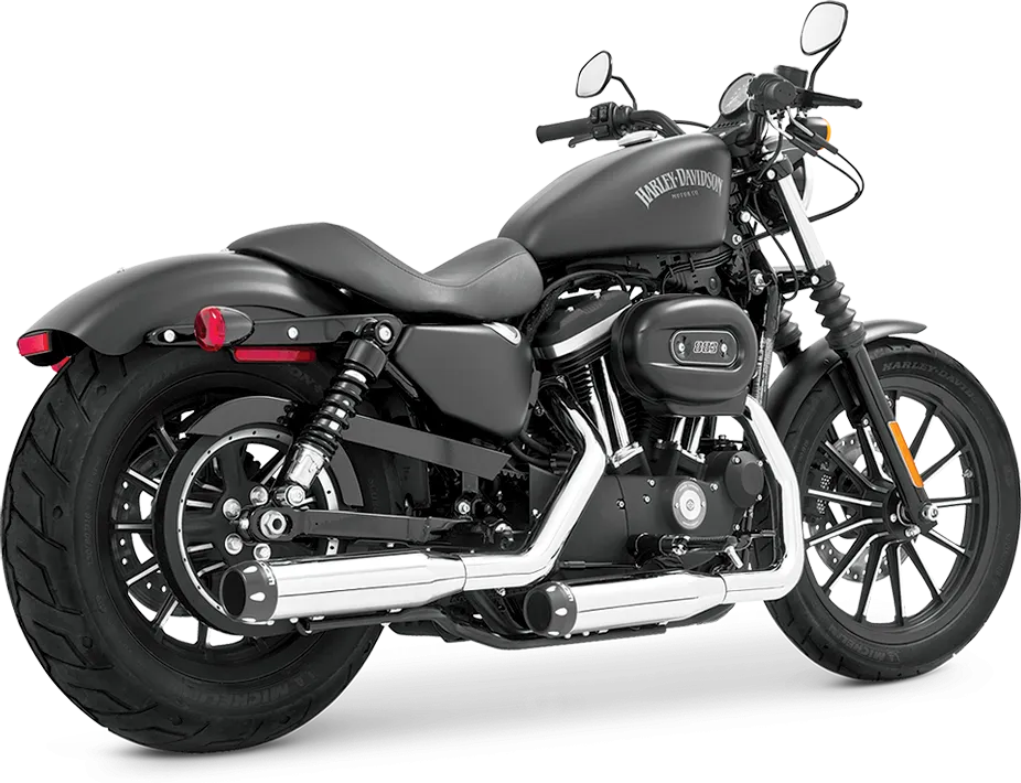 Freedom Signature Slip-Ons 3.25" Chrome w/Black Tip `14-20 Sportster