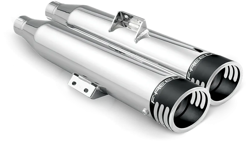 Freedom Signature Slip-Ons 3.25" Chrome w/Black Tip `14-20 Sportster