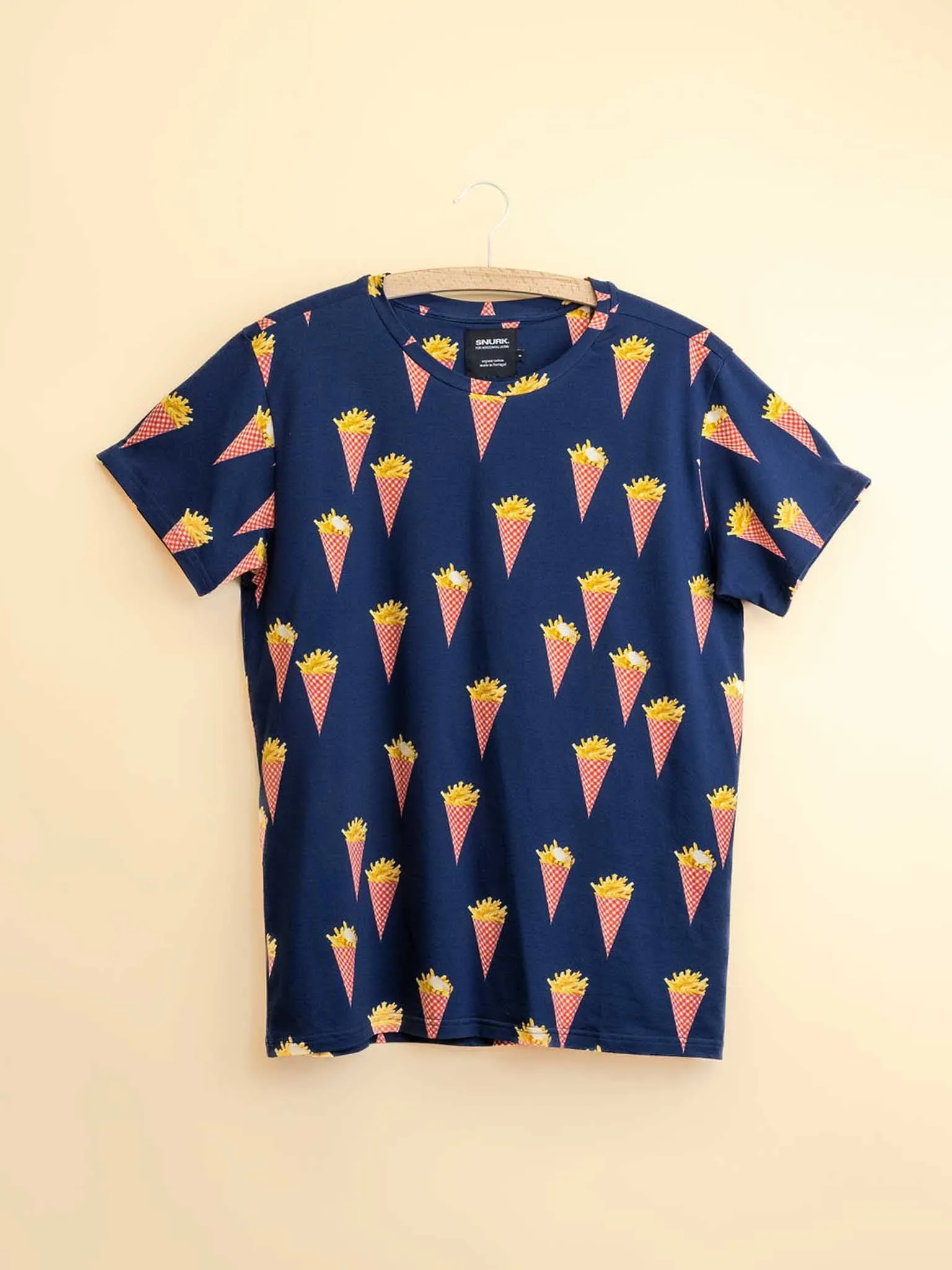 Fries Navy T-shirt en Shorts set Dames
