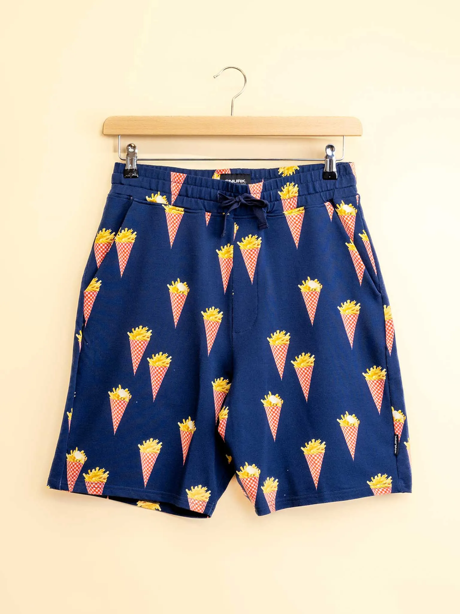 Fries Navy T-shirt en Shorts set Heren