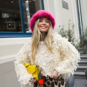 Fringe vest ecru