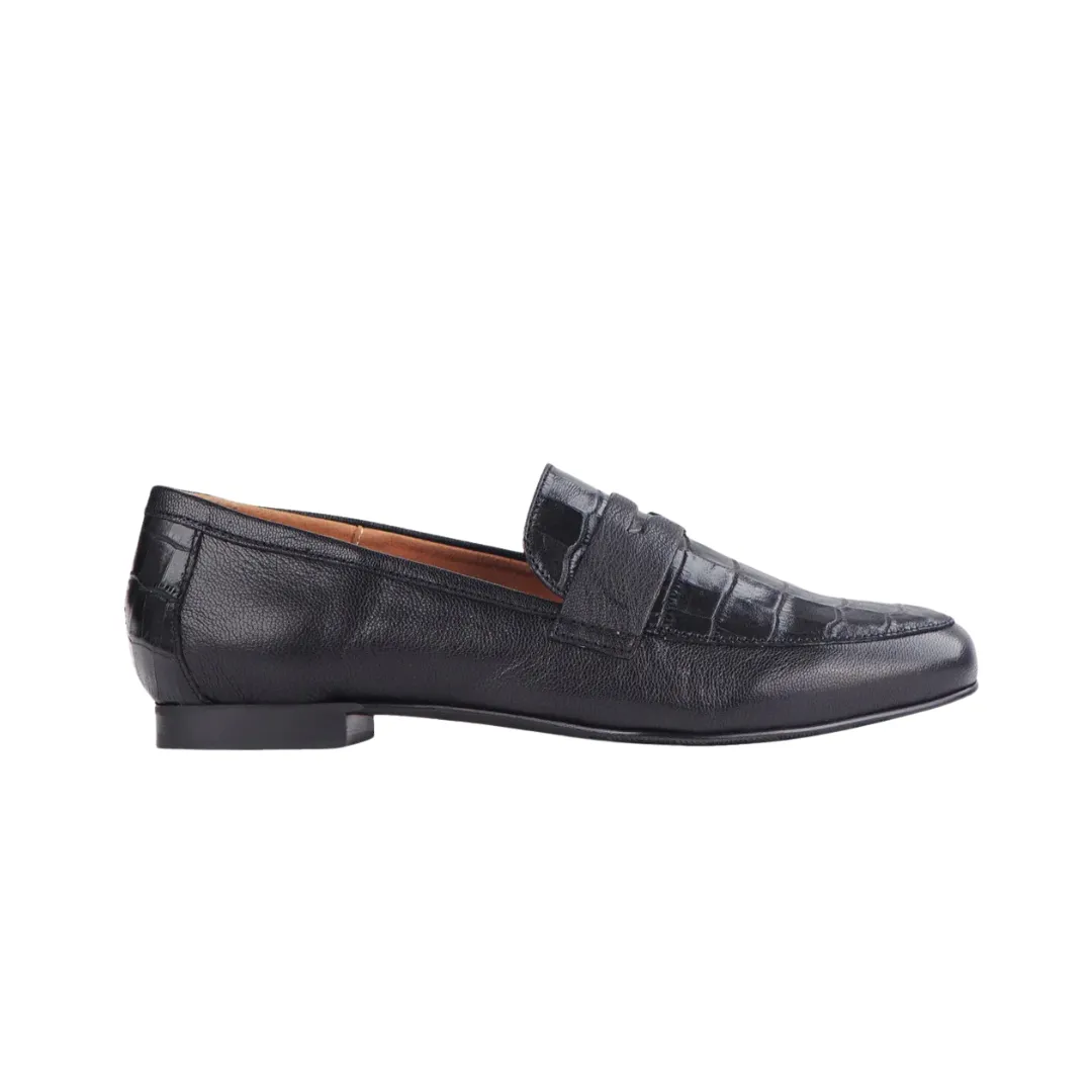 Froggie 12587 Penny Loafer in Black Multi