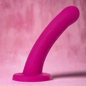 Galaxie 7 Inch Silicone Dildo - Plum