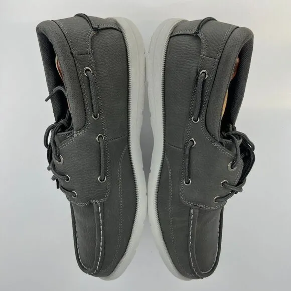 G.H. Bass &amp; Co. Mens 71355310G1 Gray Inshore Synthetic Size 10.5 Boat Shoes