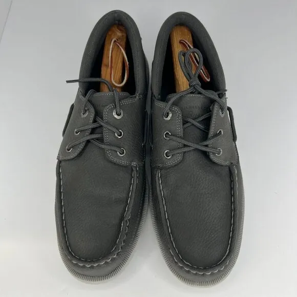 G.H. Bass &amp; Co. Mens 71355310G1 Gray Inshore Synthetic Size 10.5 Boat Shoes