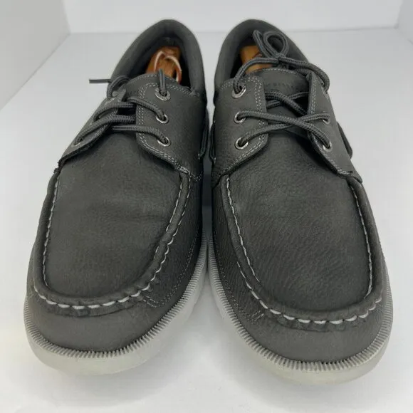G.H. Bass &amp; Co. Mens 71355310G1 Gray Inshore Synthetic Size 10.5 Boat Shoes