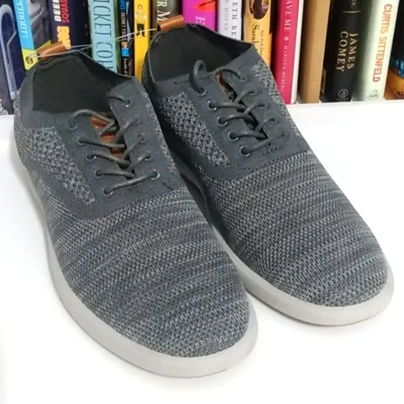G.H. BASS CONNER KT GRAY COMFORT STRETCH OXFORD SHOES SIZE 8 NWT