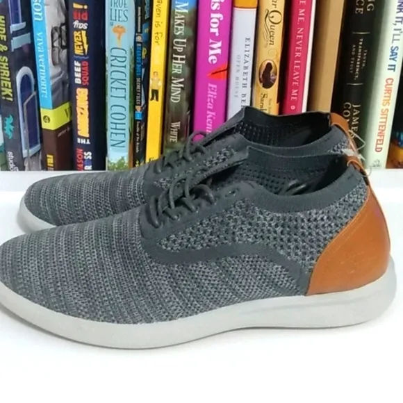 G.H. BASS CONNER KT GRAY COMFORT STRETCH OXFORD SHOES SIZE 8 NWT