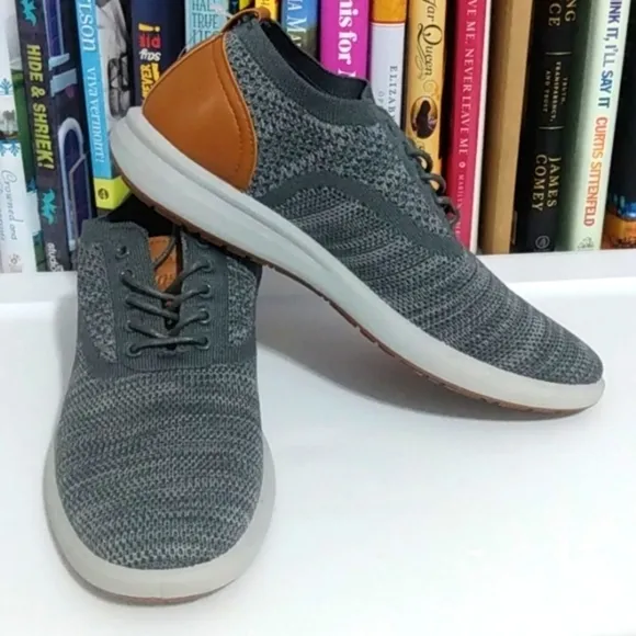 G.H. BASS CONNER KT GRAY COMFORT STRETCH OXFORD SHOES SIZE 8 NWT