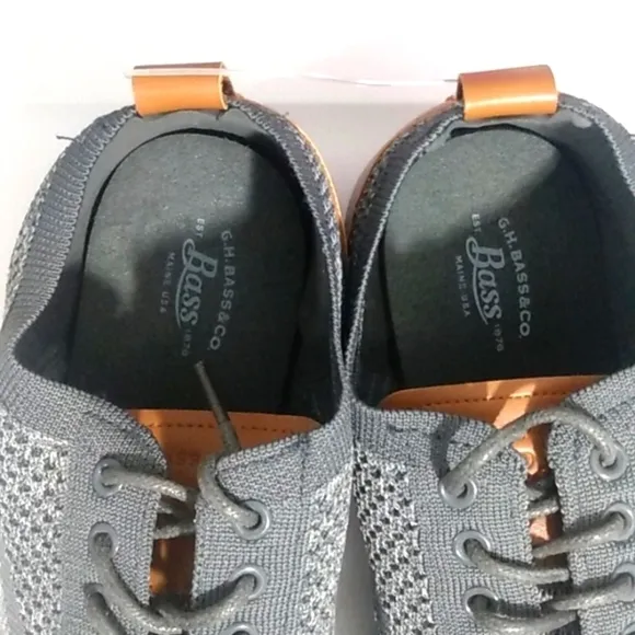 G.H. BASS CONNER KT GRAY COMFORT STRETCH OXFORD SHOES SIZE 8 NWT