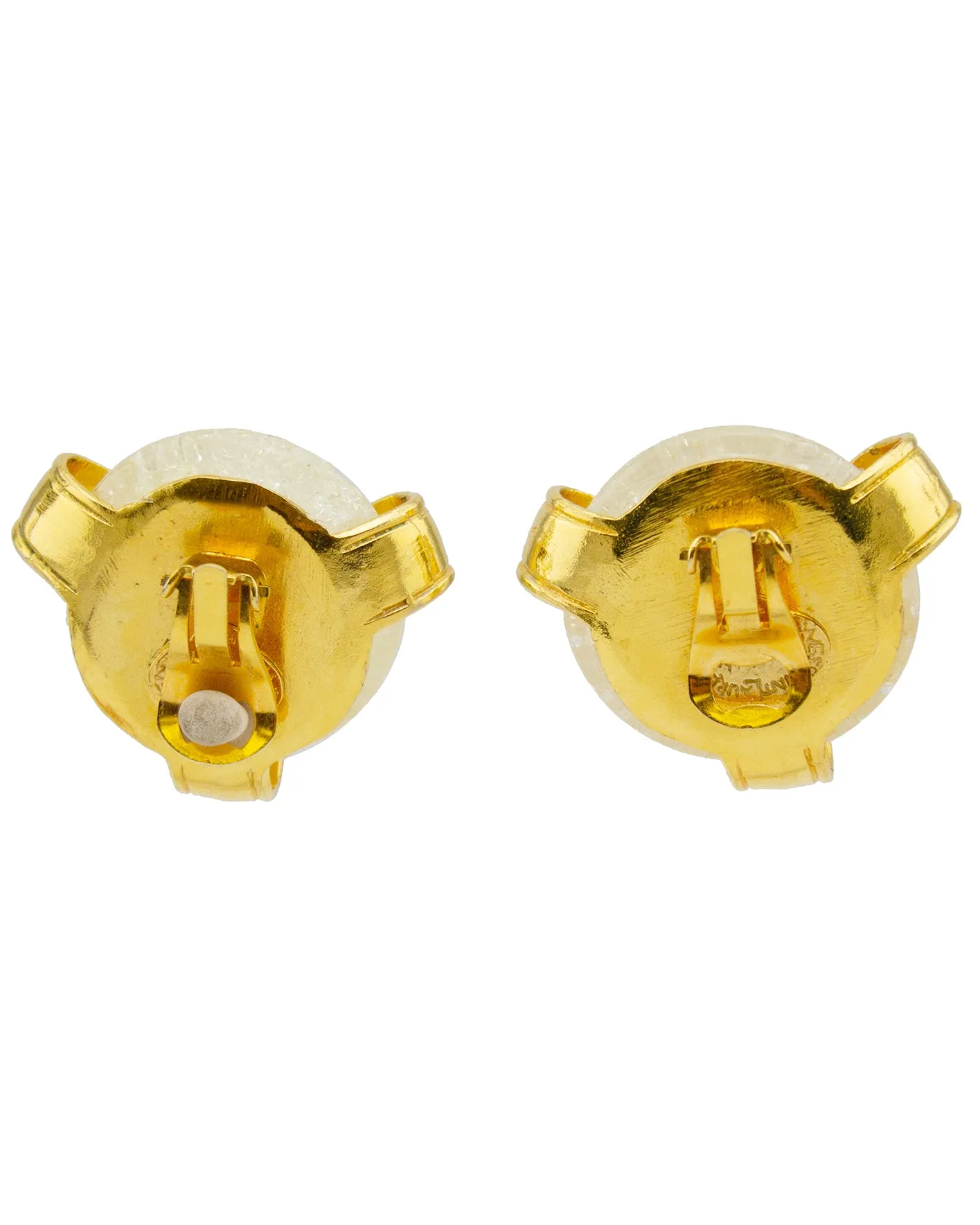 Glass and Gold Earrings