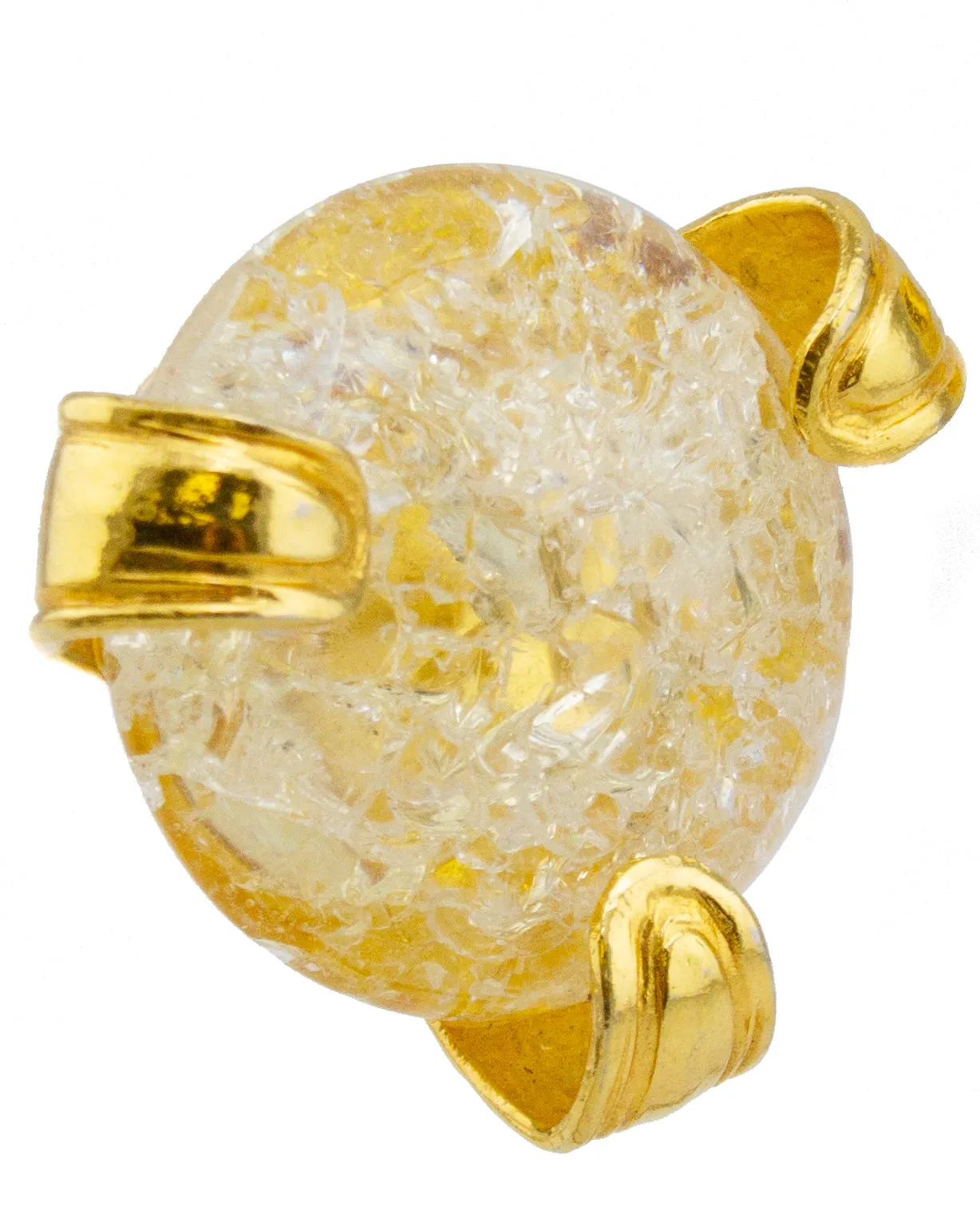 Glass and Gold Earrings
