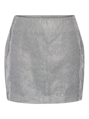Glitty skirt silver
