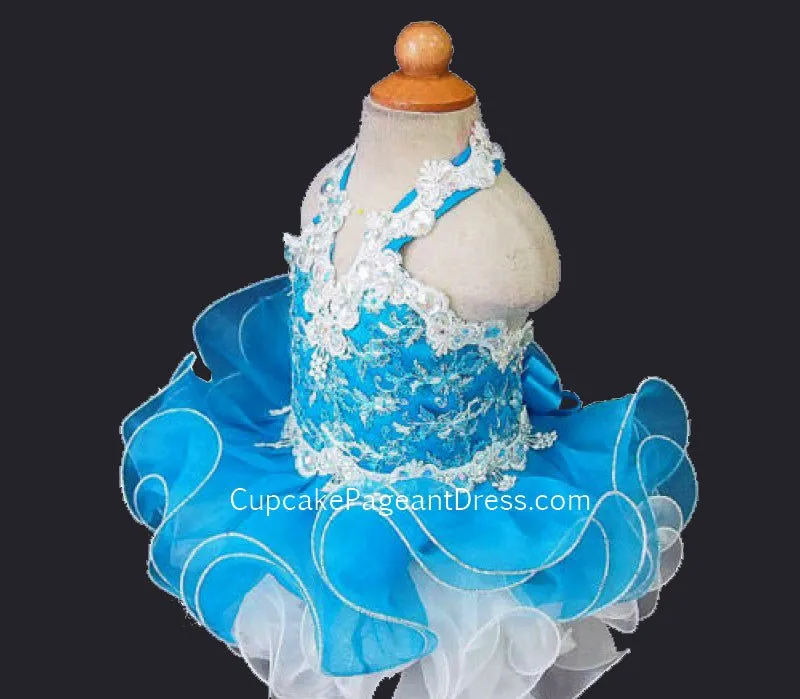 Glitz Sequin Lace Little Girls/Baby Girl/Toddler Cupcake Pageant Dress