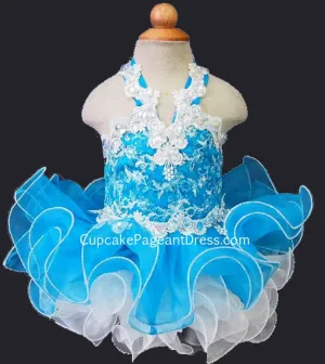 Glitz Sequin Lace Little Girls/Baby Girl/Toddler Cupcake Pageant Dress