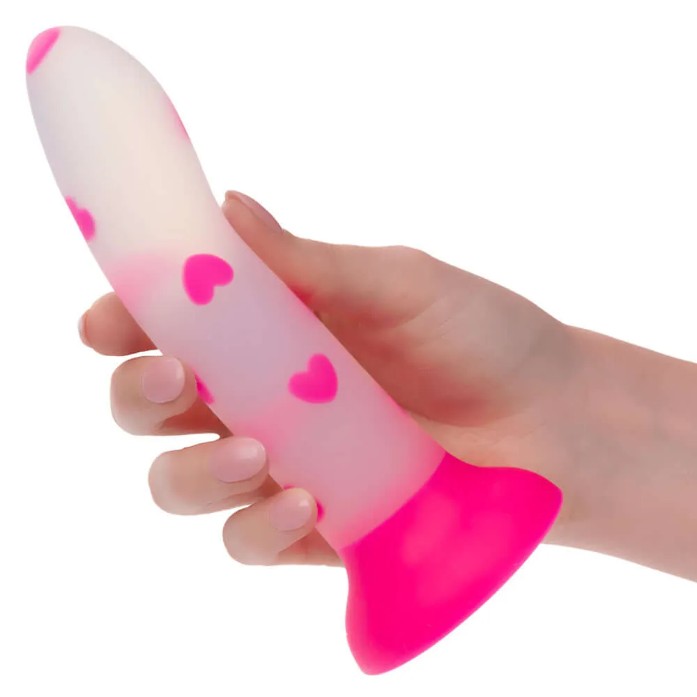 Glow Stick Heart Dildo - Pink