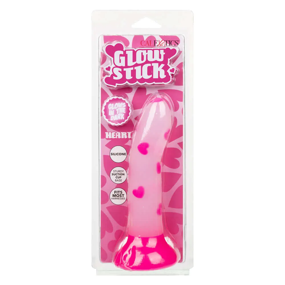 Glow Stick Heart Dildo - Pink