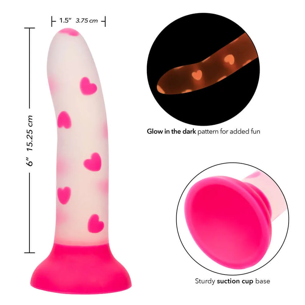 Glow Stick Heart Dildo - Pink