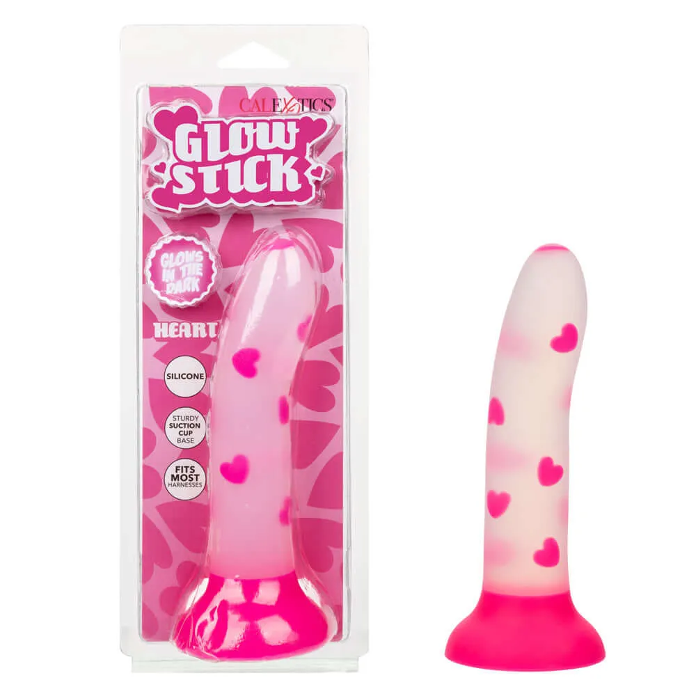 Glow Stick Heart Dildo - Pink
