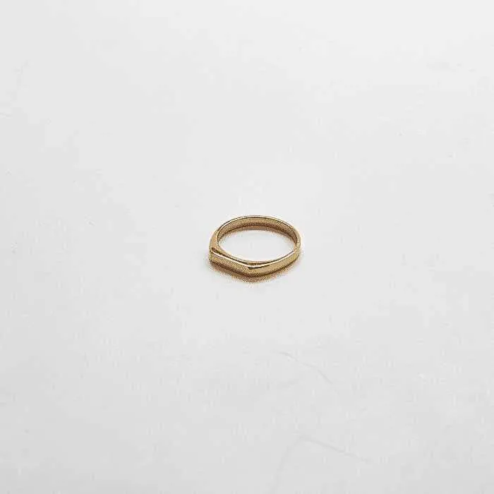 Gold Flat Top Ring