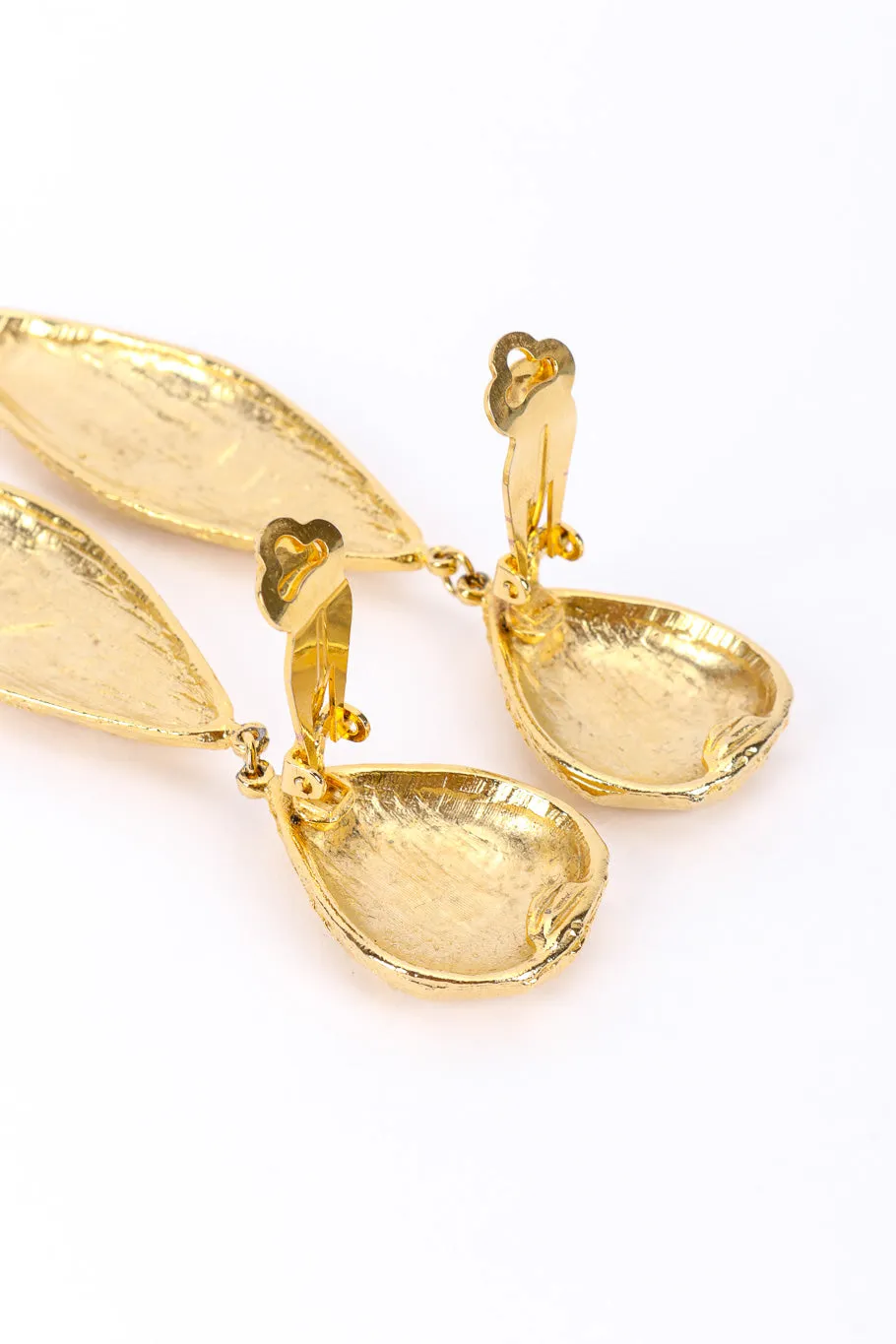 Gold Foil Drop Earrings