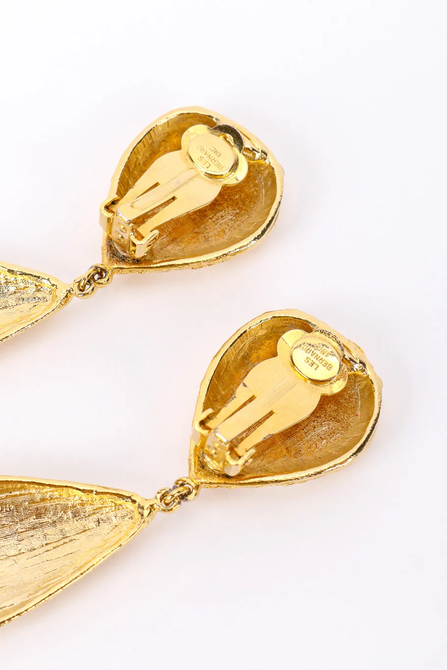 Gold Foil Drop Earrings