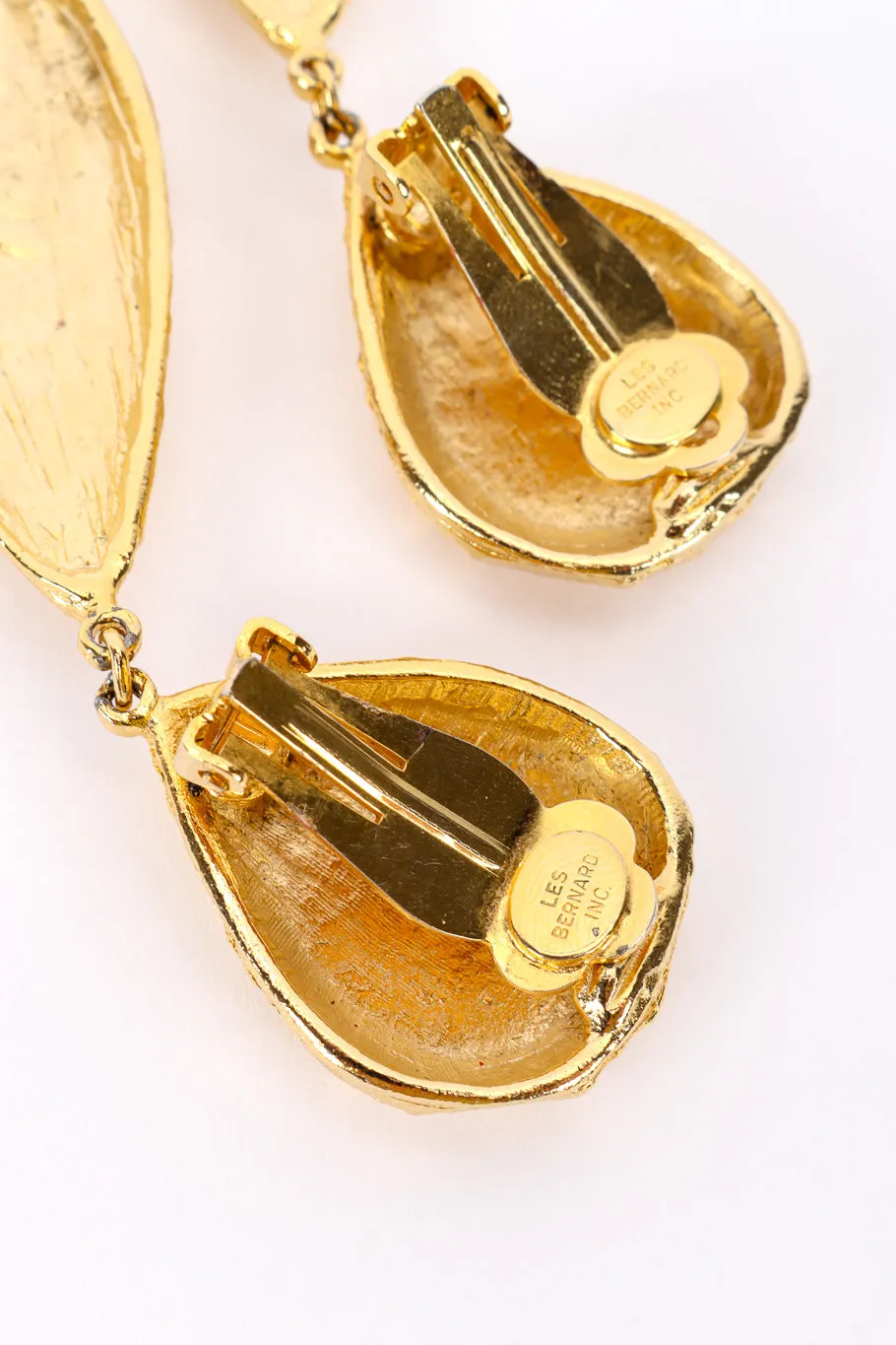 Gold Foil Drop Earrings