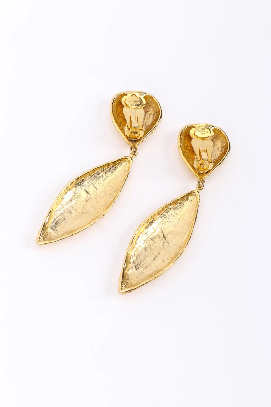 Gold Foil Drop Earrings