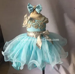 Gorgeous Little Girls/Baby/Infant/Child Glitz Baby Doll Pageant Dress