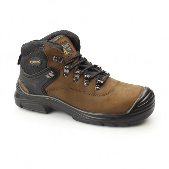 Grafters M9508B Herren 4E Sicherheitsstiefel Dunkelbraun