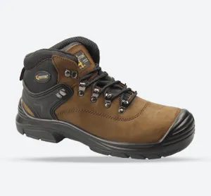 Grafters M9508B Herren 4E Sicherheitsstiefel Dunkelbraun