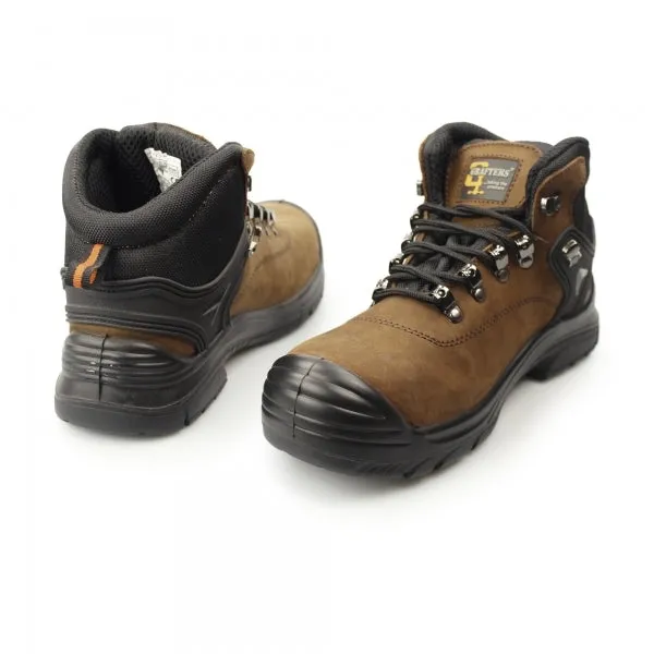 Grafters M9508B Herren 4E Sicherheitsstiefel Dunkelbraun