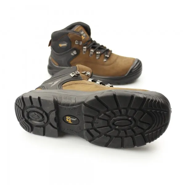 Grafters M9508B Herren 4E Sicherheitsstiefel Dunkelbraun