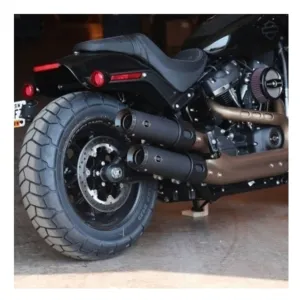 GRAND NATIONAL SLIP-ONS FOR M8 FAT BOB MODELS–BLACK
