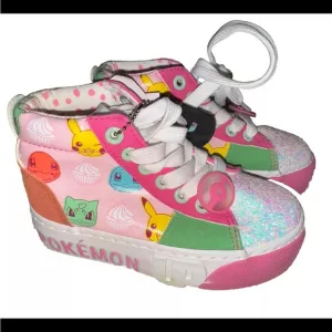 Ground Up POKEMON Kids Girls High Top Shoes Sneakers NEW With Tags Sz 11