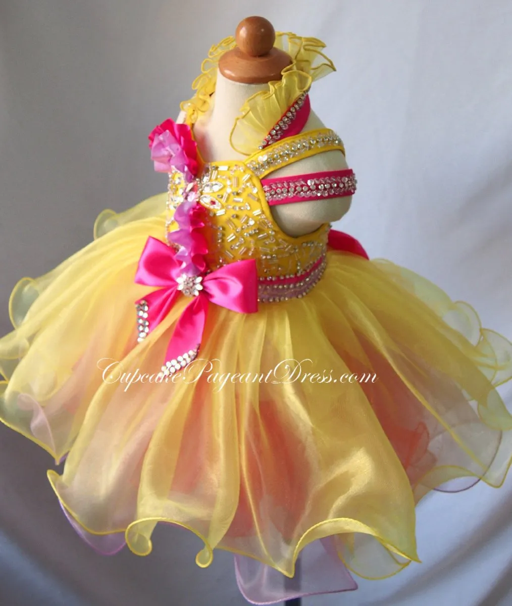 Halter Infant Infant/toddler/baby/children/kids Girl's glitz Pageant Dress