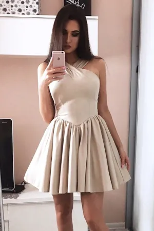 Halter X Neck Strapless Homecoming Dress,Sexy Short Prom Dress, SH250