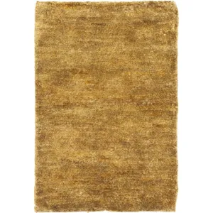 Hand-knotted Vegetable Dye Solo Carmel Hemp Rug (9' x 12')