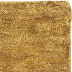 Hand-knotted Vegetable Dye Solo Carmel Hemp Rug (9' x 12')