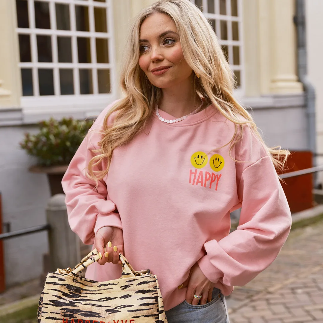 Happy sweater roze