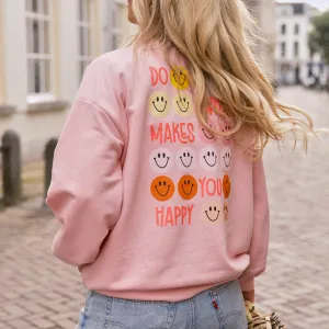 Happy sweater roze